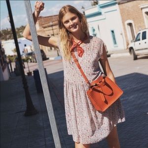 Madewell Sheer Boho Floral Shadowpetal Dress sz S